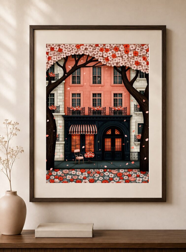 Pink Shopfront Art Print