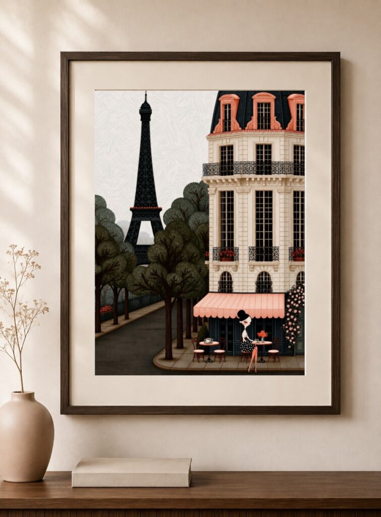 Paris Cafe Terrace Art Print