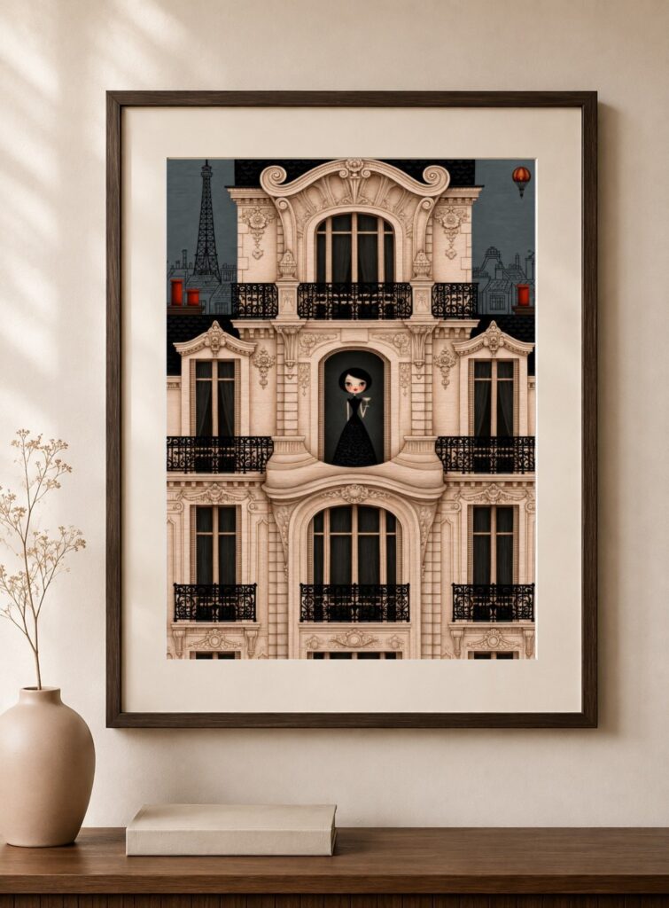 Paris Art Nouveau Facade Art Print