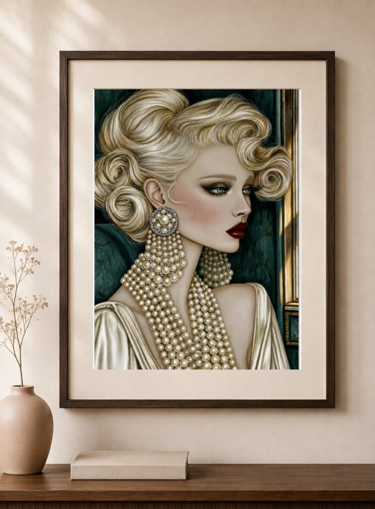 Pearl Portrait Art Print