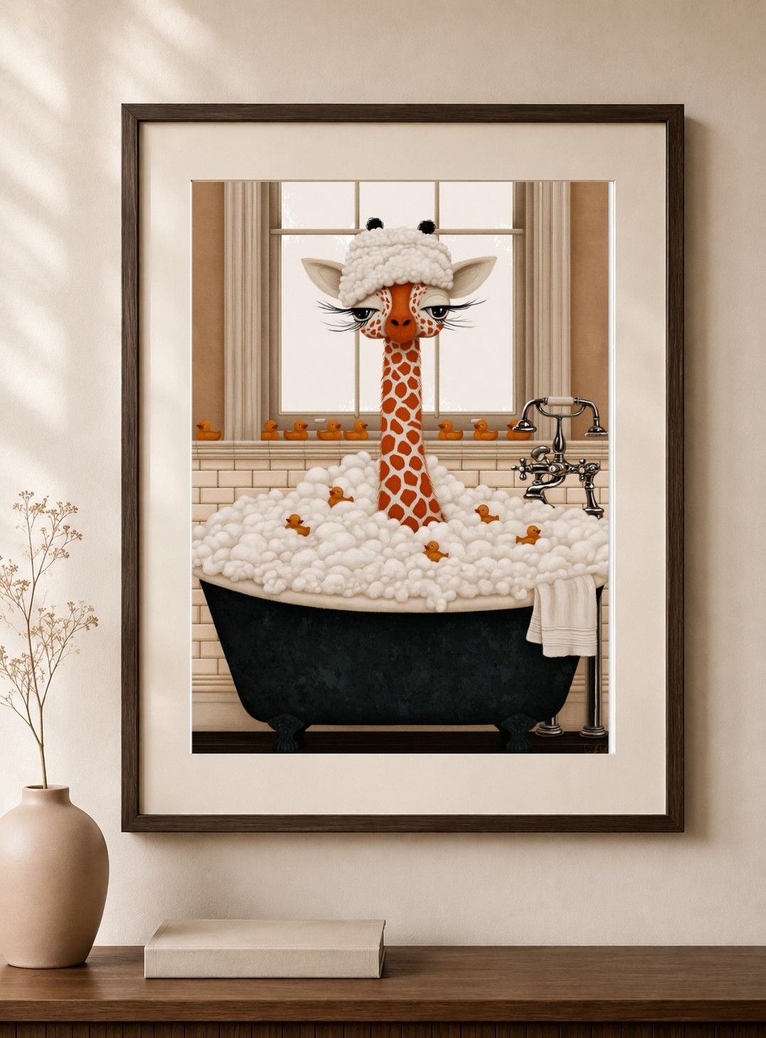 Whimsical Bathroom Art Print