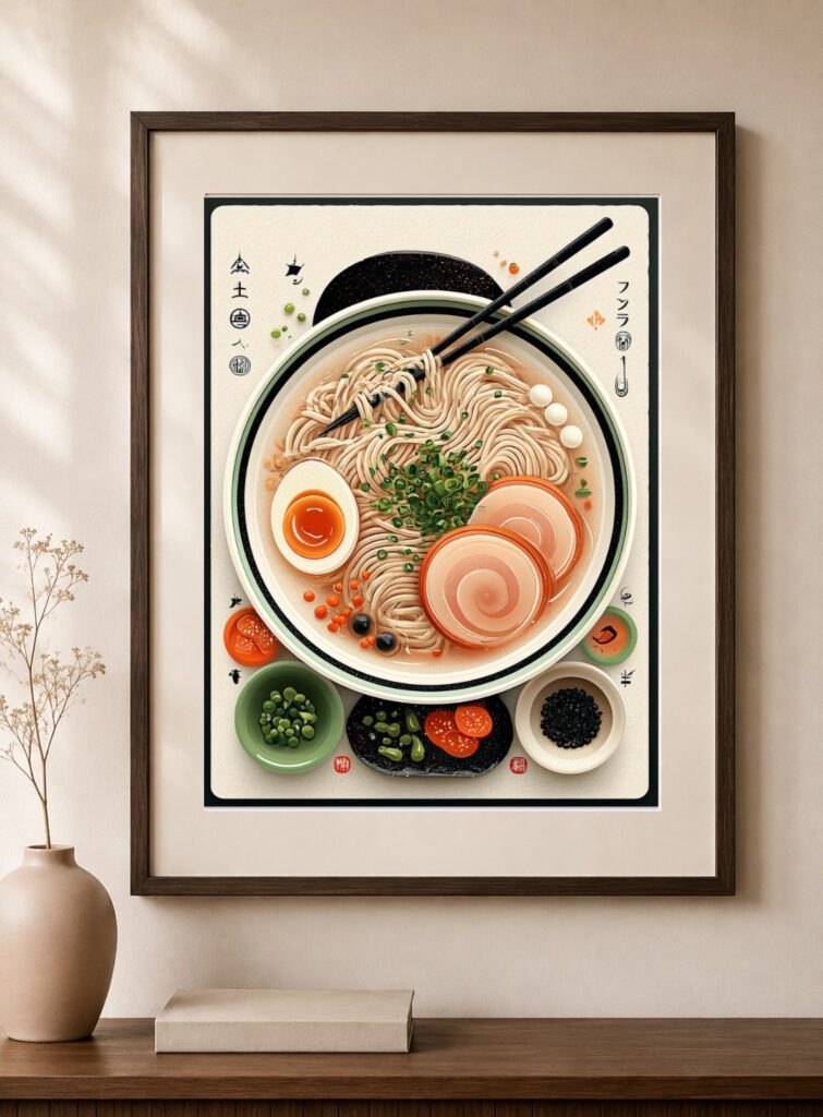 Japanese Ramen Bowl Art Print