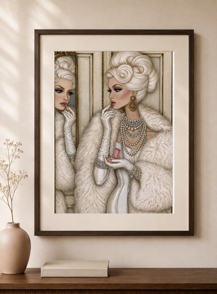 Vintage Boudoir Art Print