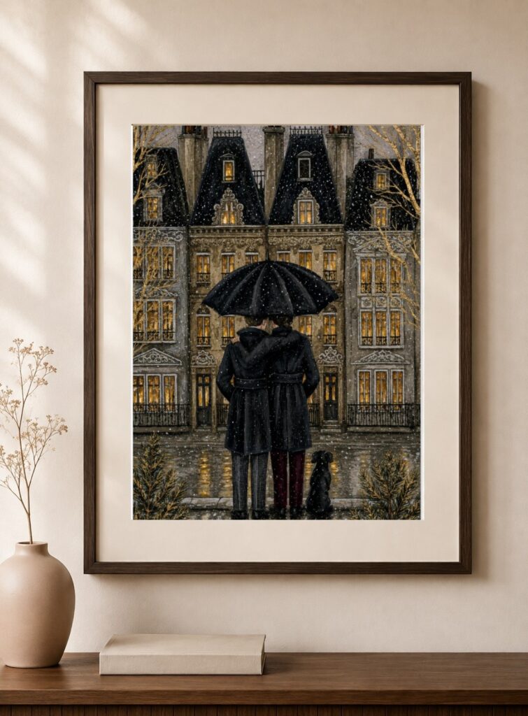 Romantic Winter Art Print