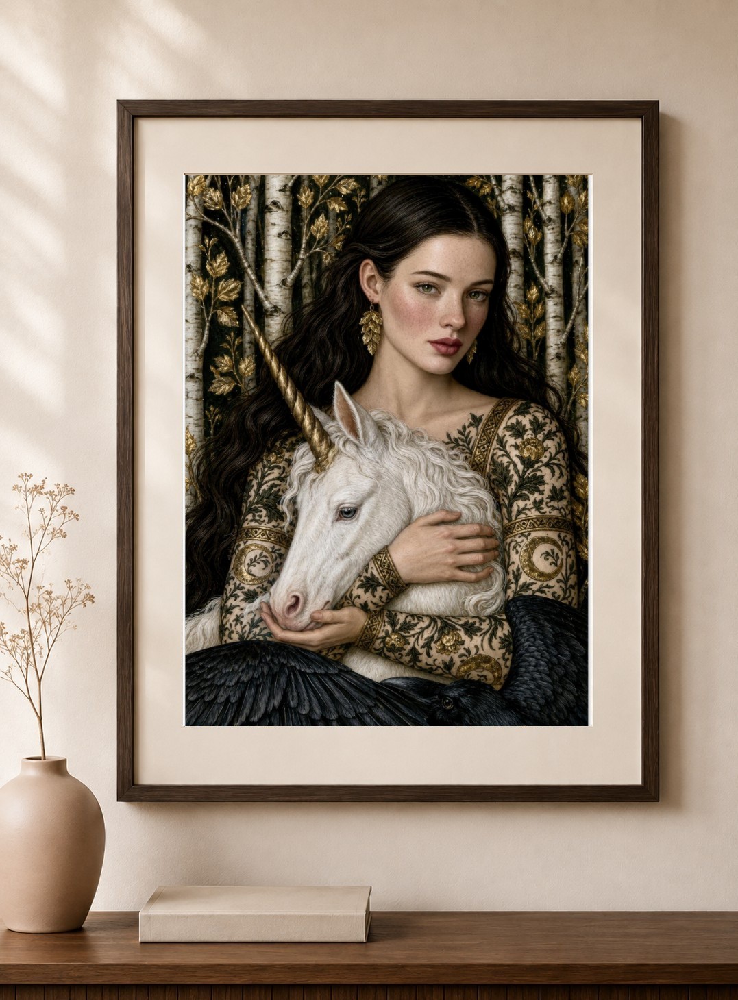 Renaissance Fairytale Unicorn Art Print