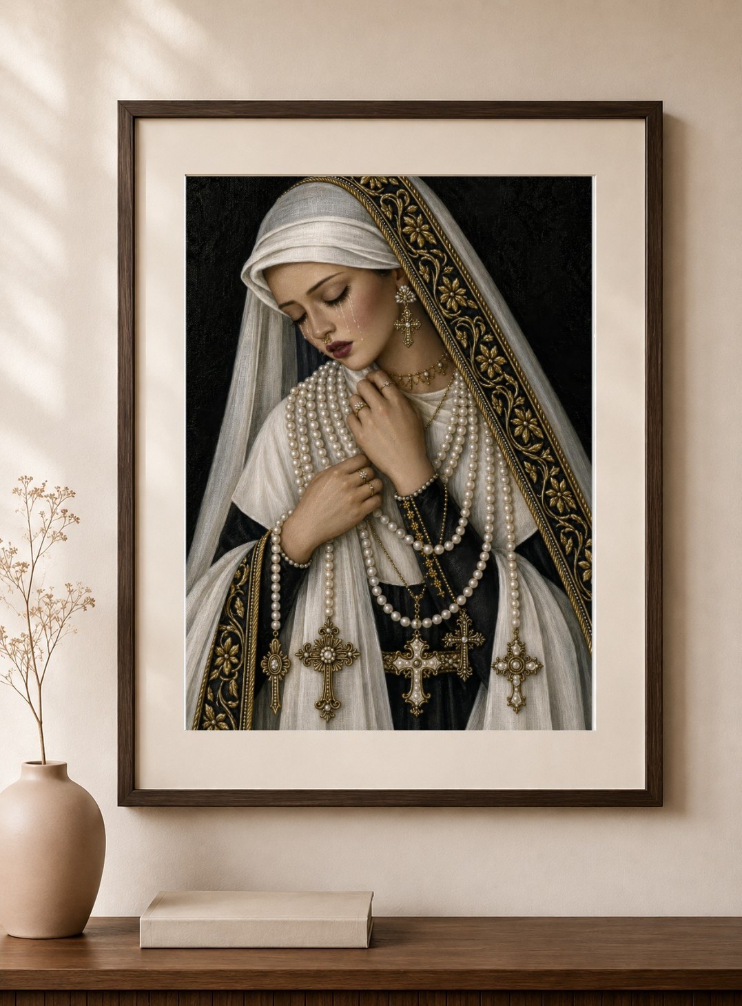 Veiled Madonna Art Print
