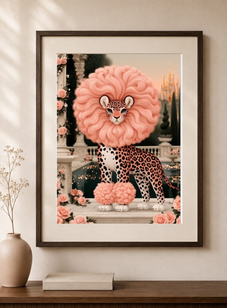 Whimsical Leopard Art Print