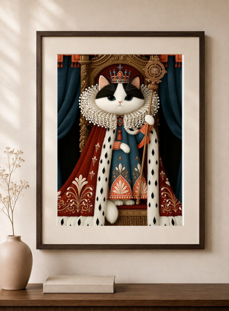 Royal Cat Art Print