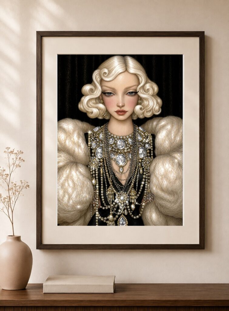 1920s Flapper Art Deco Art Print