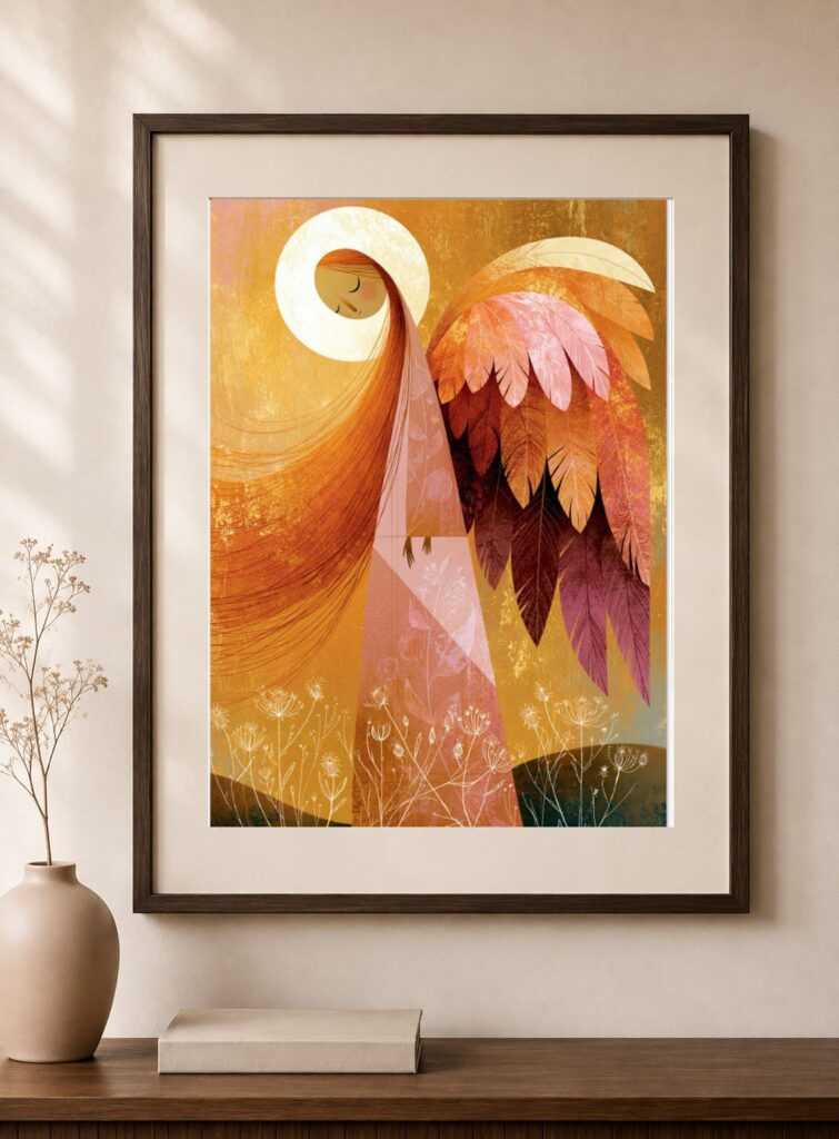 Surreal Angel Art Print
