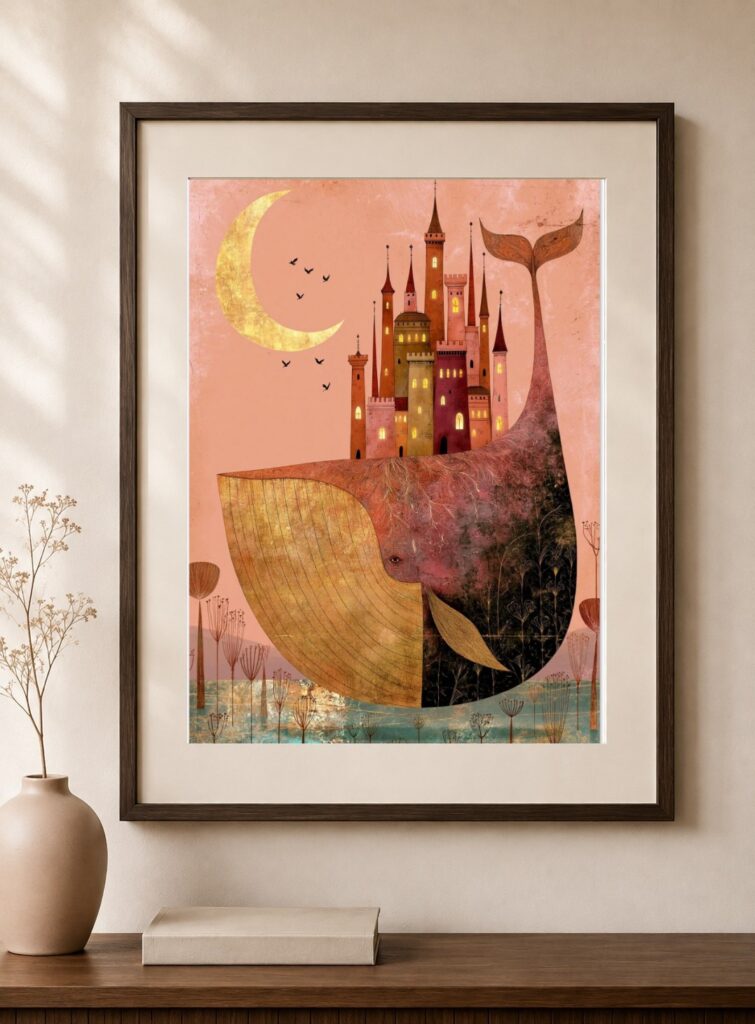 Whale Nursery Art Print